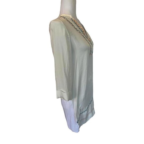 dolan Left Coast Collection Tunic White Embroidered Size XS - Picture 2 of 10